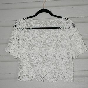 sheer lace top